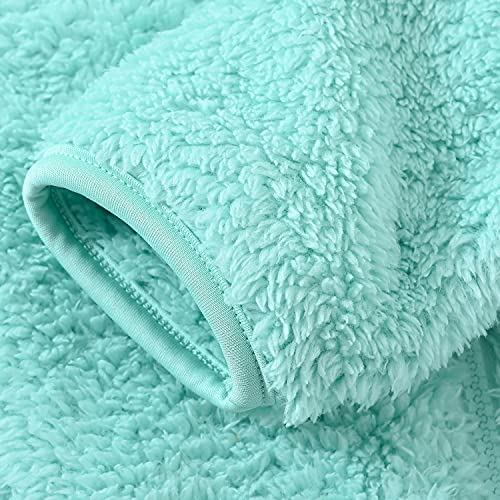 Image of Toddler Girls Boys Fleece Hoody Jacket Zip Up Teddy Coat Warm Winter Outwear