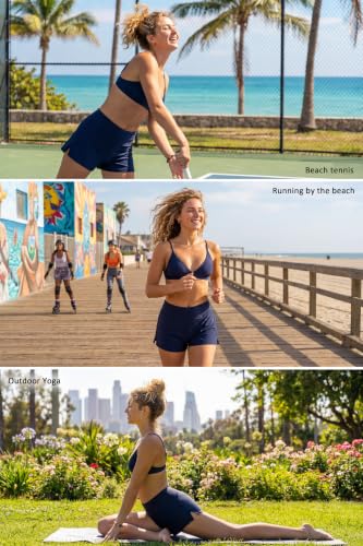 Image of Beautikini Period Swimwear Menstrual Leakproof Swim Shorts Quick Dry 3 inch High Waist Bathing Suit Bottoms for Teen Girls Women