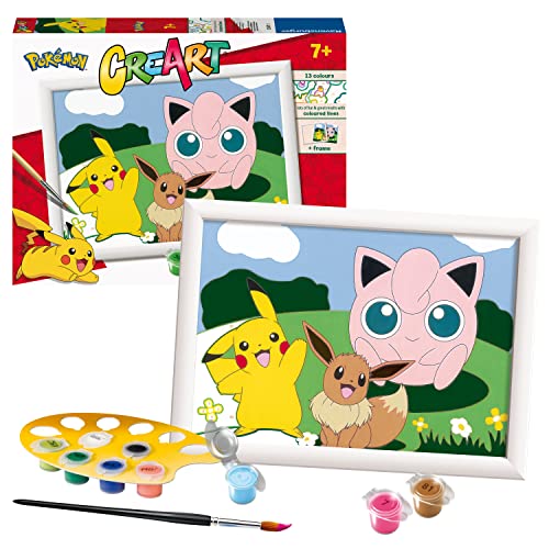 Ravensburger CreArt Pokemon Classics Paint By Numbers Kits for Children & Adults Ages 7 Years Up - Kids Craft Set