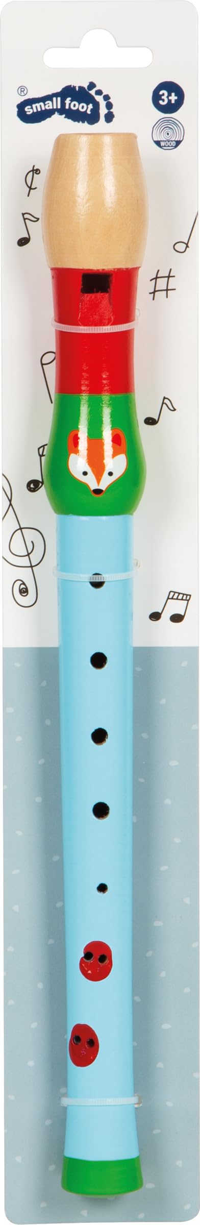 Small Foot Flet dziecięcy, mały lis, z drewna, instrument muzyczny do wczesnej edukacji muzycznej, od 3 lat, 10722