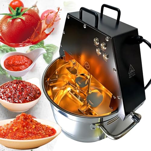 Batidora de pie para batidora de alimentos, batidora de cocina de acero inoxidable de 10 L con doble paleta de agitación y ventilador auxiliar