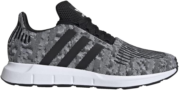 adidas Originals Men's Swift Run Shoe, Core White/Core White/Black, 10