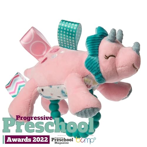 Taggies Soft Baby Rattle With Teether Ring, 6-Inches, Aroar-A-Saurus Dinosaur #TOP1