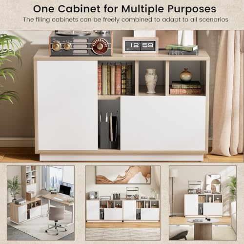 Image of ModernMate 39 inch File Cabinet with Drawer, Office Storage Cabinet with Door
