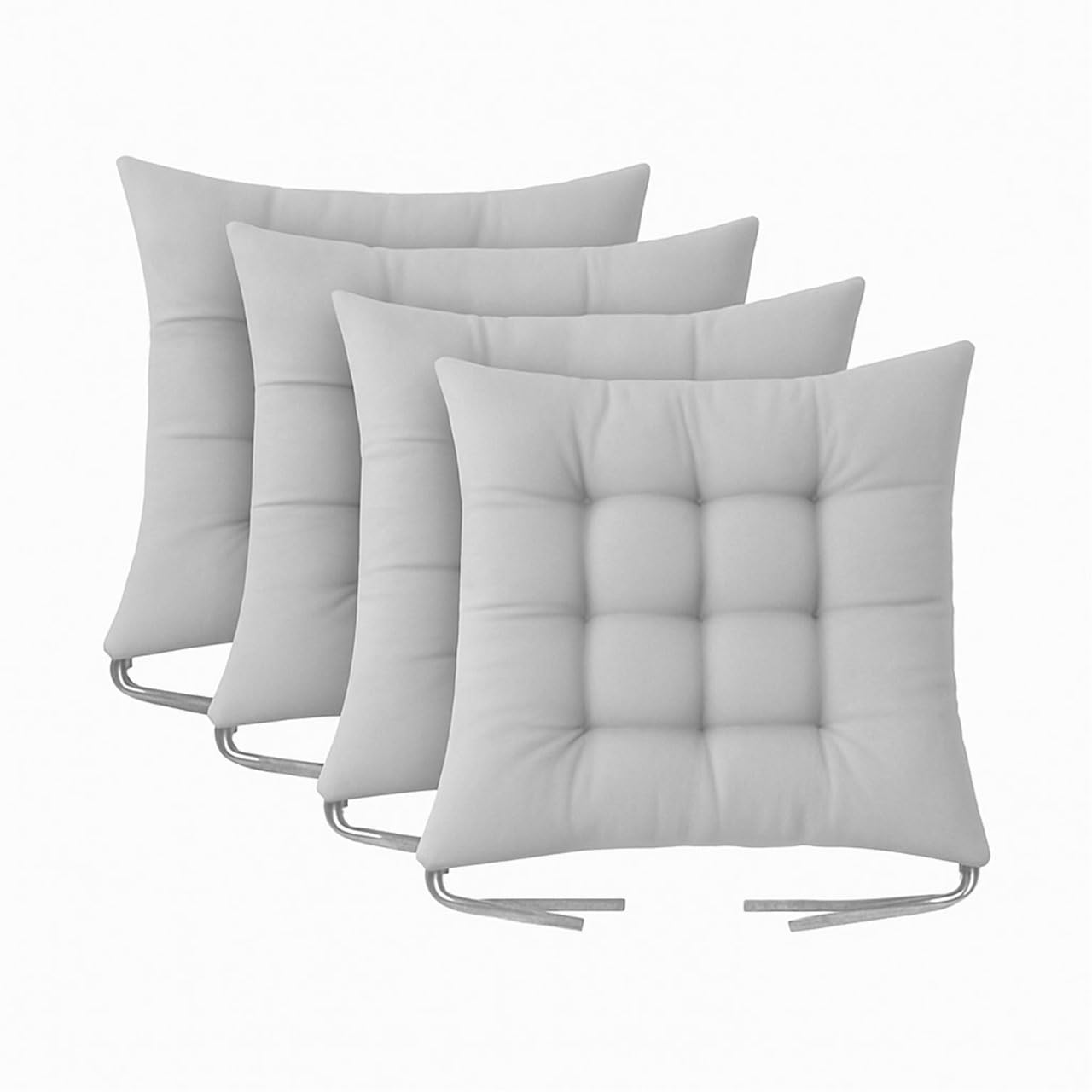 Cushion Chair Pad Cushions, Tie-on Dining Chair Pads, 38x38x5 cm Hypoallergenic Soft Polyester Tie-on Chair Pads, Wide