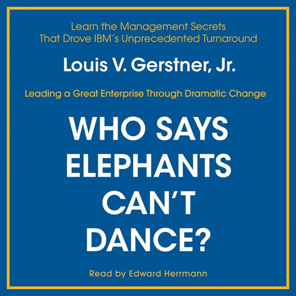 Cover art for Who Says Elephants Can't Dance?