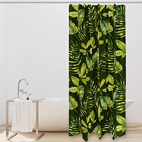 Rideaux de douche verts anti-moisissure et sans odeur de plastique