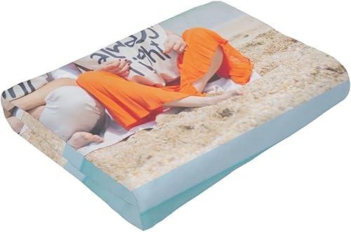 Miniatura 5 de Manta personalizada con texto fotográfico, frazada personalizada de franela, para regalo de cumpleaños familiar, regalo de bodas, se adapta al sofá,