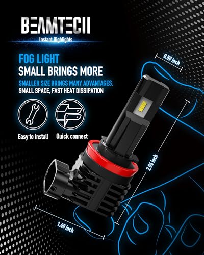 Image of BEAMTECH H11 Fog Light Bulb H8 H9 Fog Replacement