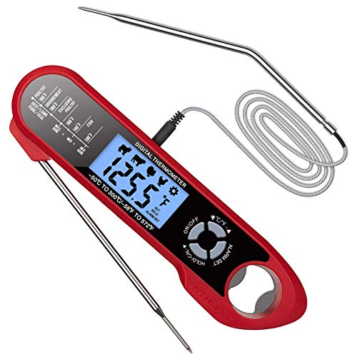 Thermomètre à viande numérique double sonde pour réussir le gril de cuisine
