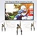 Docooler H60 60 Portable Projection Screen HD 16:9 White Dacron 60 Inch Diagonal Video Projection Screen Wall Mounted for Home Theater Office Movies Indoor