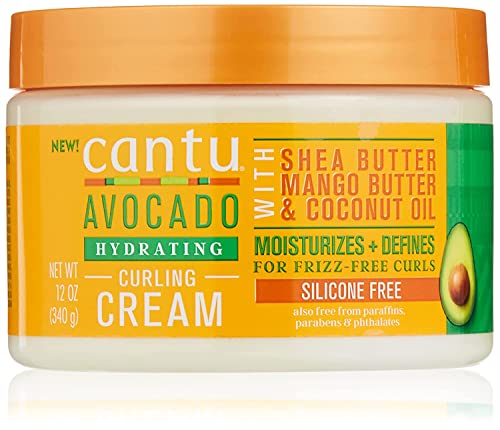 Cantu Avocado Curling Cream 12 Ounce Jar (Pack of 2)