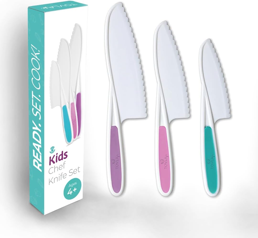 Tovla & Co. Plastic Kitchen Knife Set, Multicolour