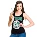 HARRY POTTER Camiseta sin Mangas Emblema de Slytherin de Elbenwald Negro -...