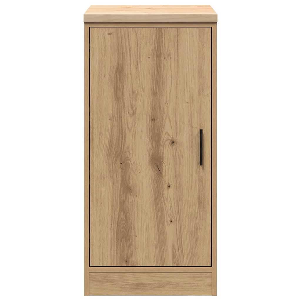 Szafa do przechowywania garażowa Artisan dąb z litego drewna blat roboczy z drewna sosnowego 40 x 51 x 85 cm, obciążenie 60 kg, idealna do warsztatu, magazynu, biura, kolekcji narzędzi i