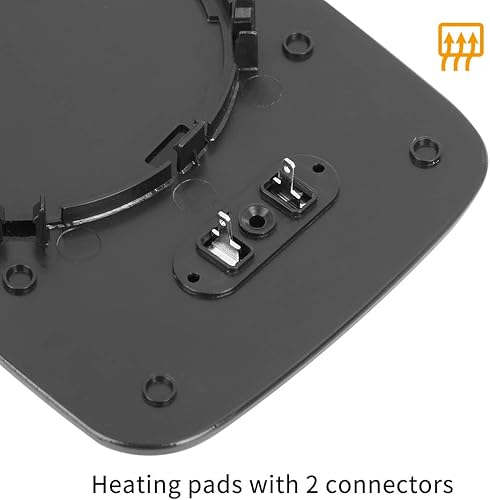 Miniatura 4 de X AUTOHAUX Espejo de vidrio calentado con placa de respaldo lado pasajero lado derecho espejo retrovisor vidrio para BMW 745i 750i