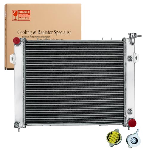 Kaiakui 5.2L Aluminum Radiator Replacement for 1993-1997 Jeep Grand Cherokee Grand Laredo Limited Sport 5.2L V8, 1993-1997Jeep Grand Cherokee Base Orvis TSi Sport Radiator