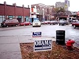 HISTORY GALORE 24x36 Gallery Poster, Obama Campaign Yard Sign in Chicago, c. November 2004