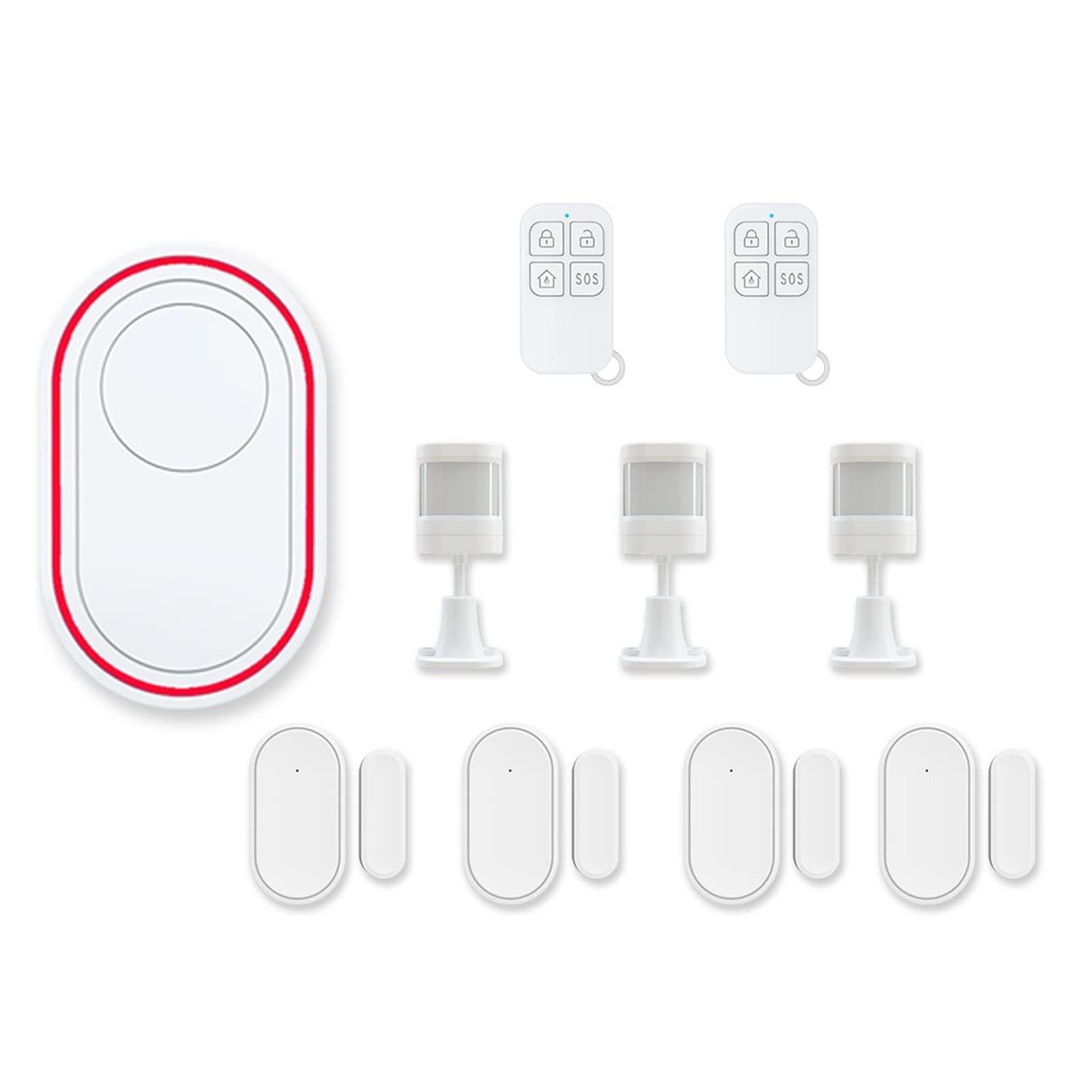 Sistema di allarme di sicurezza, DB11 Tuya WIFI di allarme domestico intelligente Wireless Security Door Cell App Campanello controllo PIR Sensore movimento(DB11-D)
