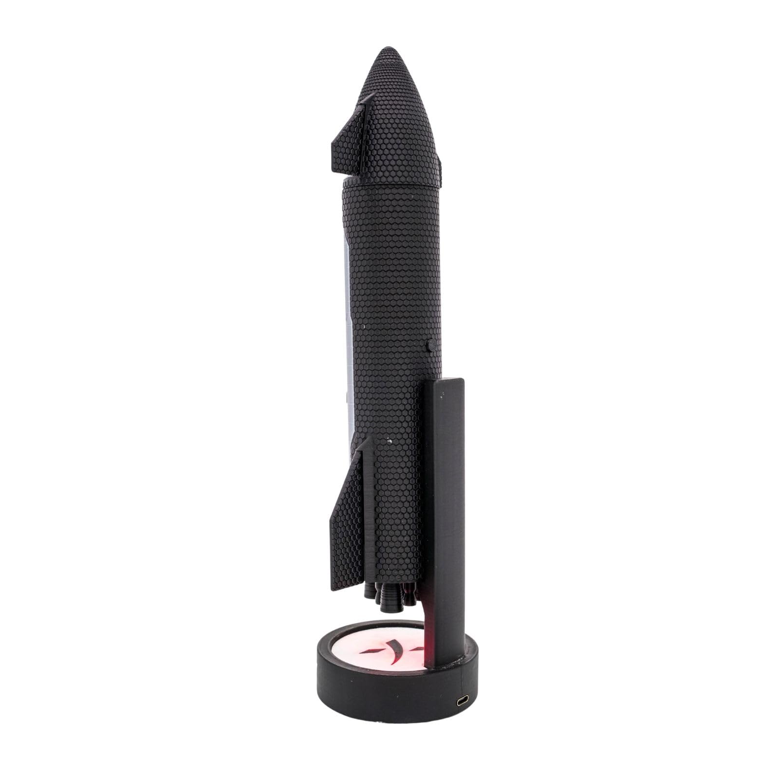 NIKOLATOY SpaceX Starship, modello in scala 1:200, razzo spaziale con luci a LED e funzione di nebulizzazione, giocattolo da collezione aerospaziale, ornamento da scrivania, regalo ideale per gli