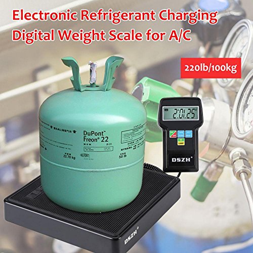 Escala de refrigeración electrónica con retroiluminación, carga de escalas, refrigeración electrónica de precisión, pesos de calibración, peso báscula calibración, 220 lb/100 kg