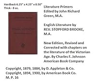 English Literature by the Rev. Stopford Brooke, Literature Primers B06ZZC3GHX Book Cover
