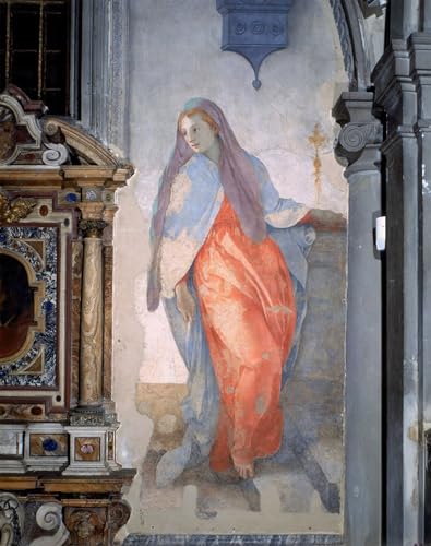 Peinture murale Annonciation Pontormo pour décoration salon élégant