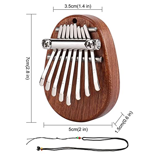 Mini Kalimba, 8 Touches Kalimba, Piano à Pouce en Bois Massif Portable, Calimb pour les Enfants, les Débutants et les… - Les Beatles, Paul McCartney, John Lennon, RIngo Starr, George Harrison Mini Kalimba, 8 Touches Kalimba, Piano à Pouce en Bois Massif Portable, Calimb pour les Enfants, les Débutants et les… – Image 3
