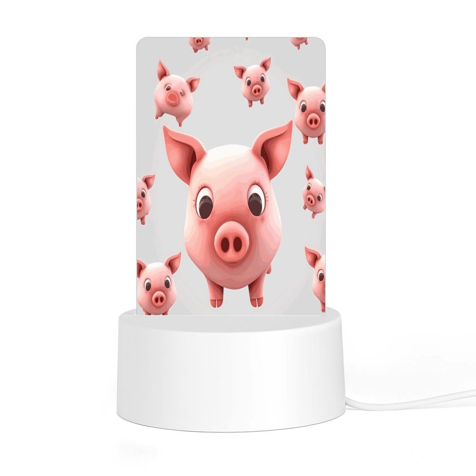 Adfgyerh Style Smiling (10) Night Light Acrylic Material Easy Installation, Home Decor Usb Interface Power Supply, Lamp For Restaurant Bar Cafe Room Decor