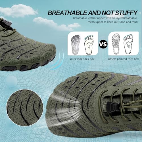 Image of SIOSNETA Hike Barefoot Shoes for Women Men, Breathable Non-Slip Athletic Footwear, Wide Toe Water Shoes for Hiking, Non-Slip Neuropathy Shoes for Women Men, Grounded Comfort wear