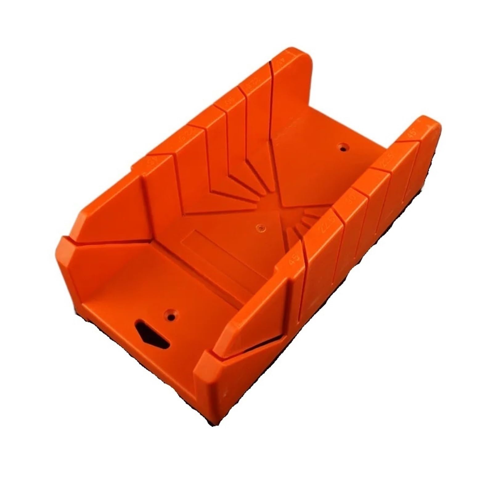 Dhyuacn B-14Inch Mitre Saw Box Woodworking Clamping Mitre Box Diagonal Saw Cabinet 45 90 Degree Angle Oblique Cutting Groove Sawing Guide Slot(B-14Inch)