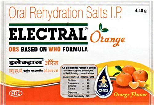 Image of Electral FDC ORS Orange - Pack of 50 Sachets x 4.40 g