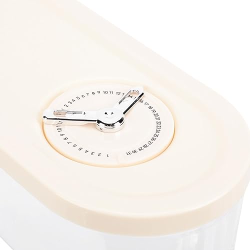 Miniatura 9 de Dispensador de arroz resistente a prueba de desgaste, almacenamiento de alimentos secos con taza, PP sellado delgado, ideal para despensa y