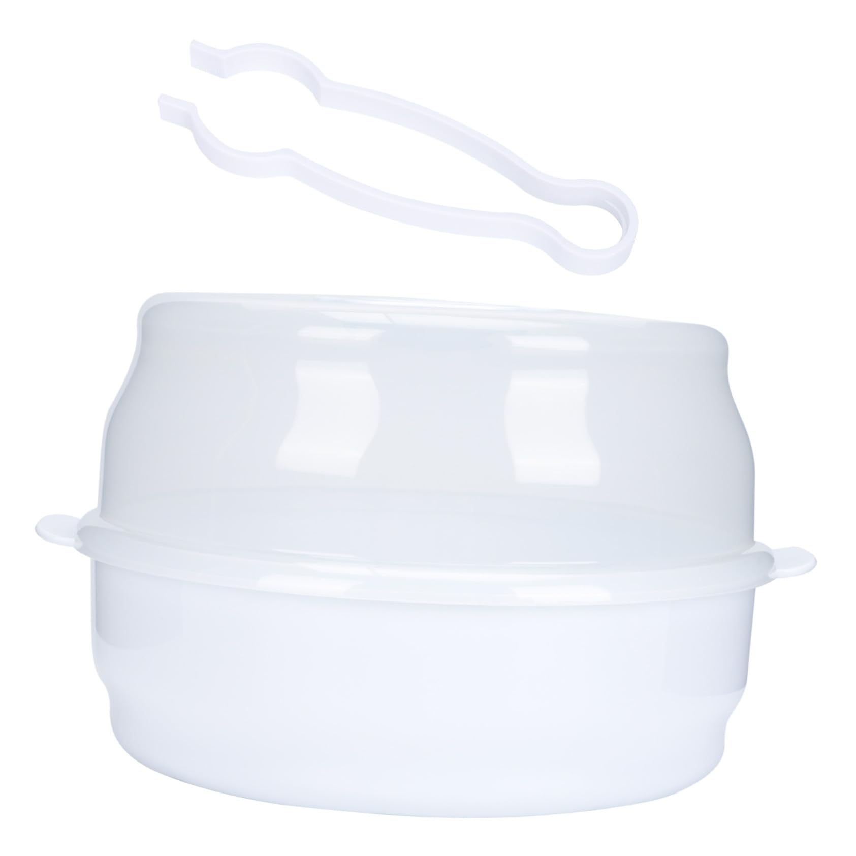 Caja Esterilizadora Microondas para Biberones, Portátil, PP Blanco