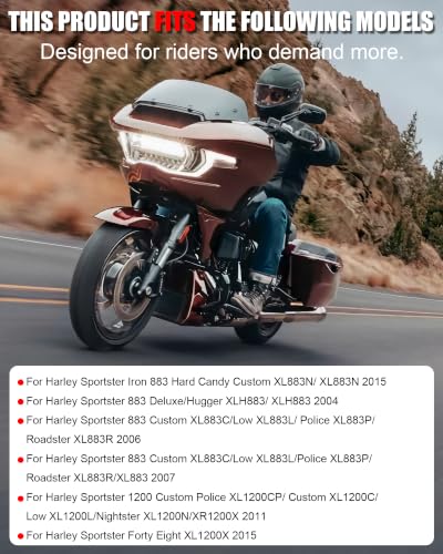 Image of TDZ 2PC Air Cleaner Intake Filter Kit for 2004-2022 Harley Sportster Iron 883 Dark Custom XL883 XL1200 XL1200L XL1200X Forty Eight