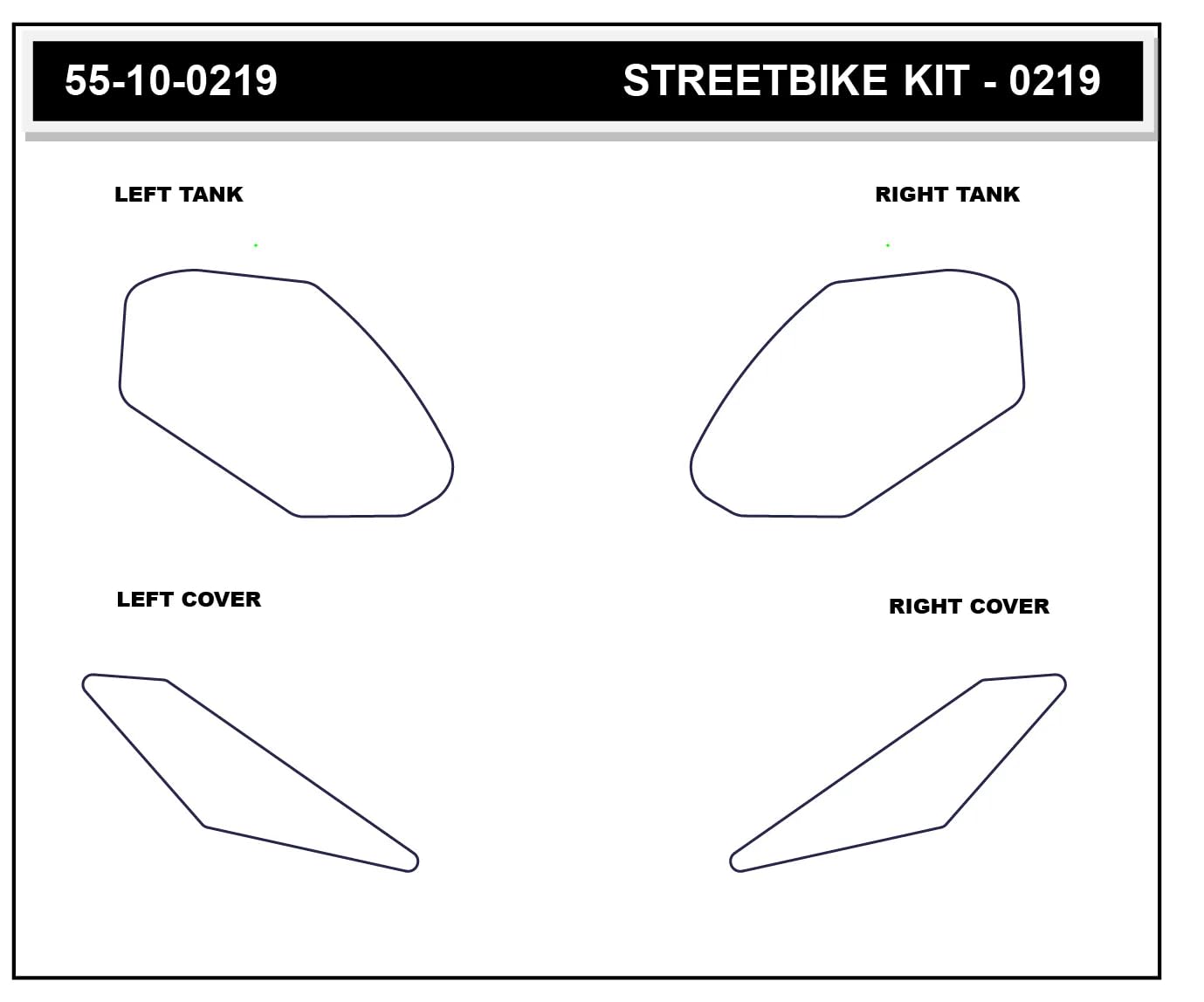 Stompgrip Motorrad Tankpad Icon transparent passt für Kawasaki Ninja 500 & Z500 2024-2026 | Tankaufkleber | Tankschutz