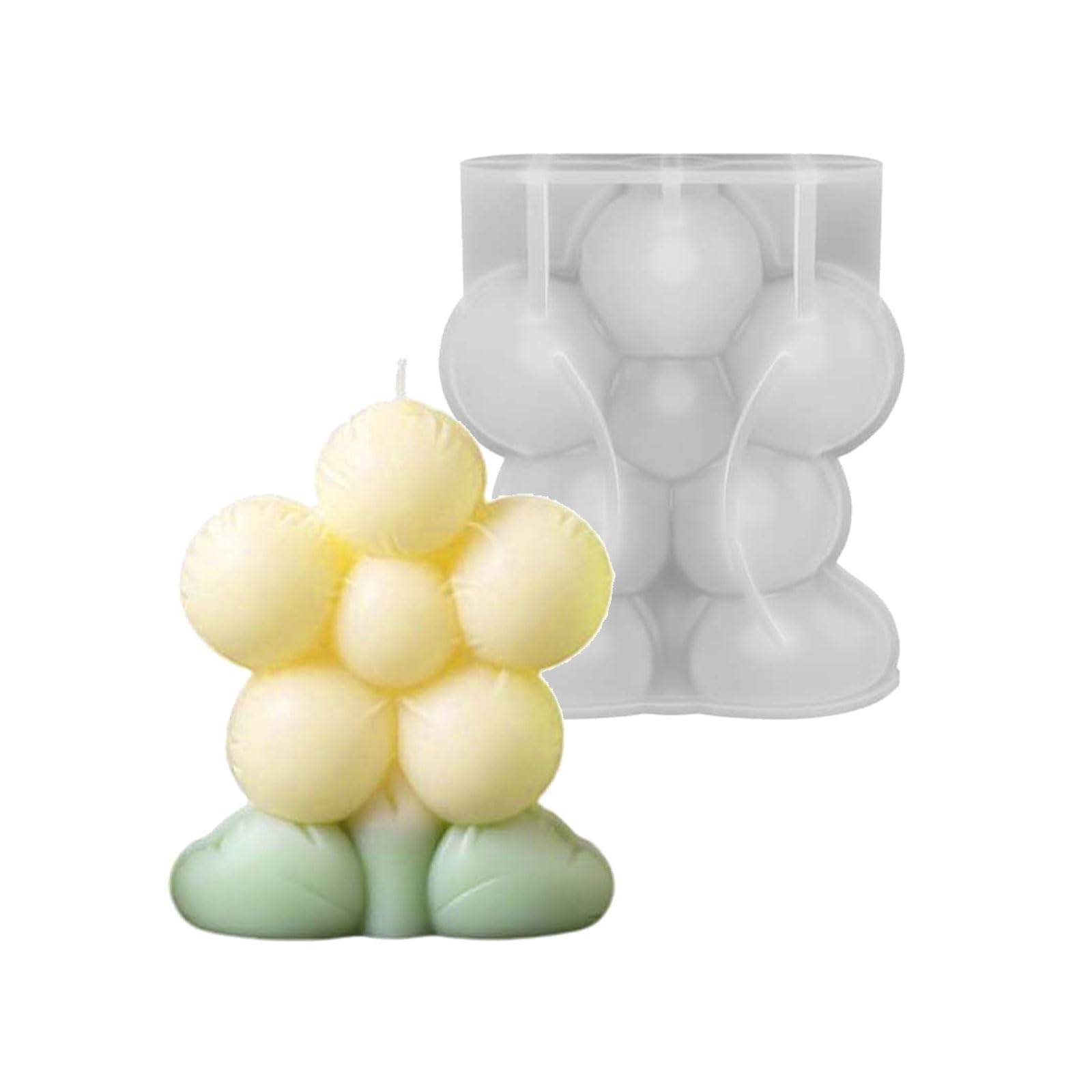 Tsophreniq 3D Balloon Flower Silicone Food Grade Silicone for Soap Making Chocolate Baking Resin Casting Soap Rosin Craft Cast