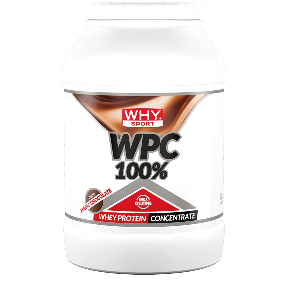 WHY SPORT WPC 100% WHEY - białko Whey - białko w proszku do masy mięśniowej - bezglutenowe - Magic Chocolate - 2 kg