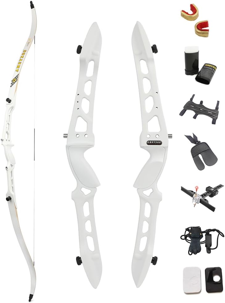 66" 68" 70" Takedown Recurve Bow Kit 14-40 Lbs Metal Riser Competition Athletic Bow Right Handed Bow Kit