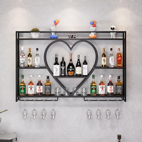 Étagère de présentation pour bouteilles de vin réglable en bois style campagne