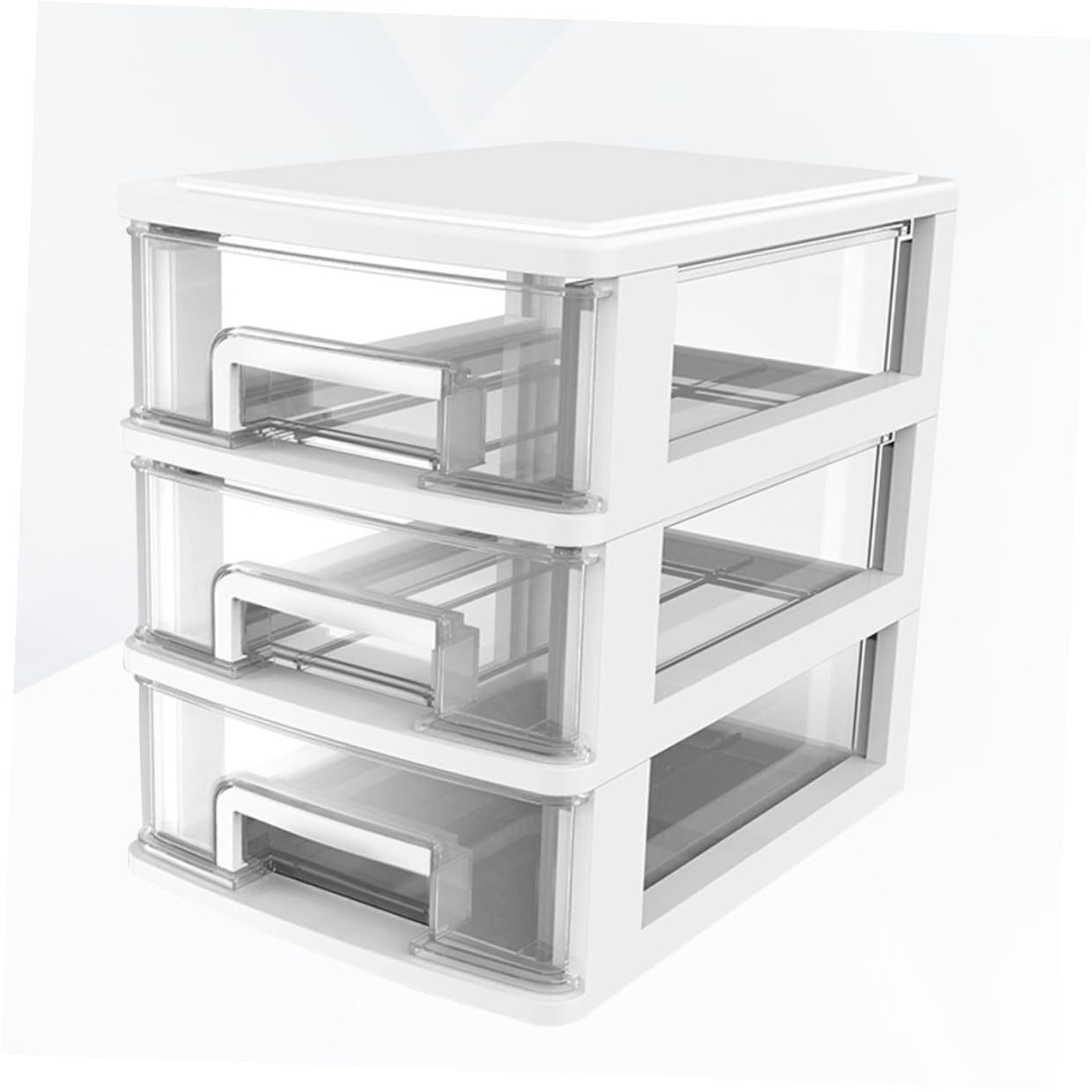 Cabilock Aufbewahrungsschrank Mit Kunststoffbox Organizer Für Schreibtisch Transparent Weiß Aufbewahrungsbox Aus Kunststoff Für Kleinigkeiten