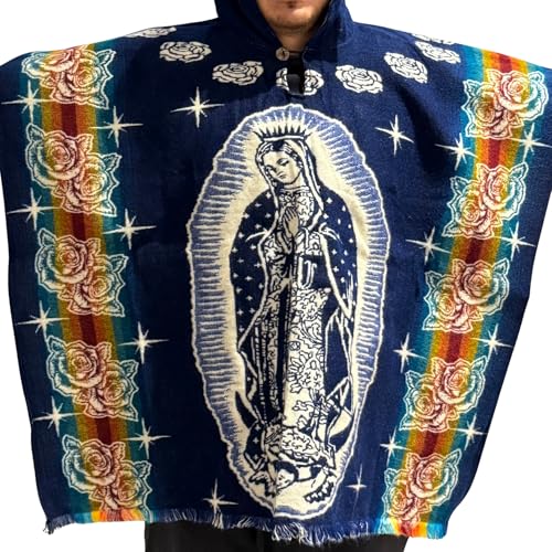Image of Gamboa Mexican Ponchos for Men Sarape Pancho Men Sarapes Costume Outfit Poncho Hombre