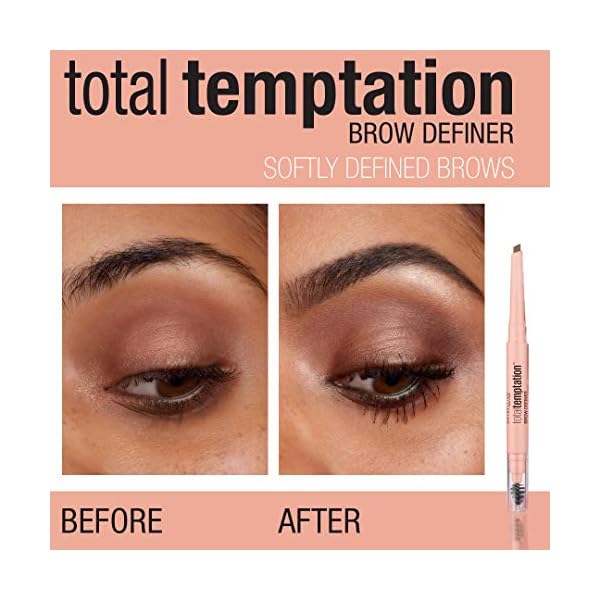 Maybelline-New-York-Total-Temptation-Eyebrow-Definer-Pencil-305-SOFT-BROWN-Exclusive-1-Count Maybelline Total Temptation Eyebrow Definer Pencil, Soft Brown, 1 Count