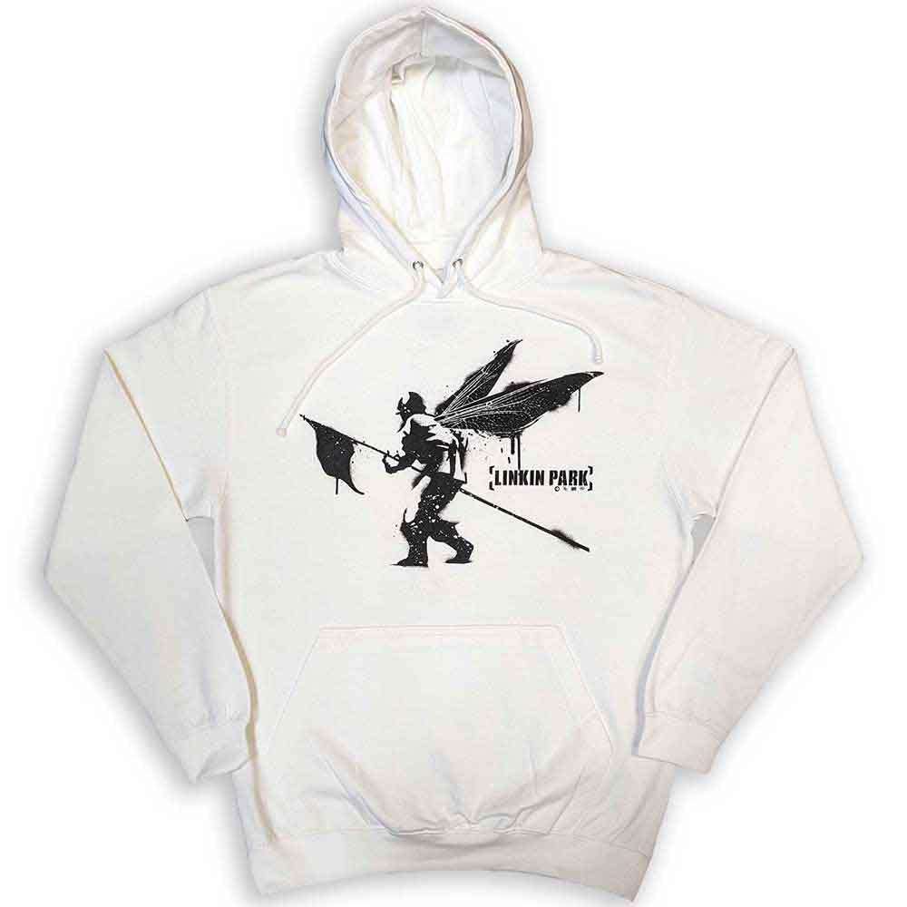 Rock Off officially licensed products Linkin Park Street Soldier Pullover Hoodie XXL White