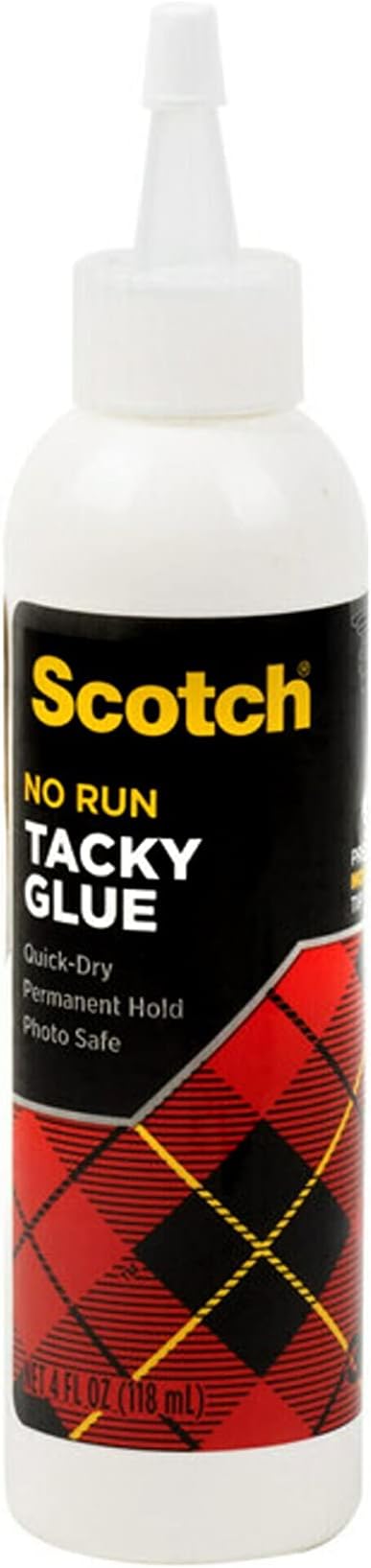 Scotch Quick Drying Tacky Glue, 4 oz., Acid Free and Photo Safe (6052-B)