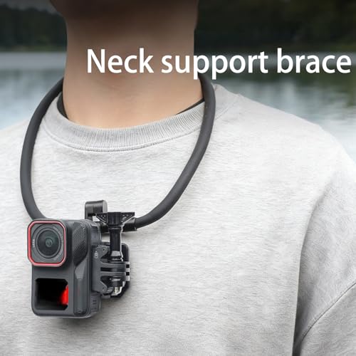 Correa ergonómica para el cuello con soporte para el pecho que proporciona un ajuste seguro y funciona con manos libres para cámaras de acción de liberación rápida - imagen 2