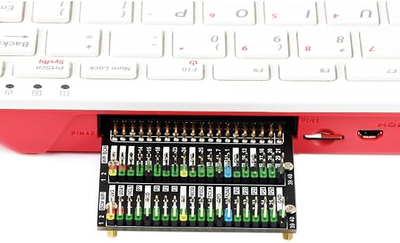 GPIO Header Adapter Compatible with Raspberry Pi 400 Header Easy Expansion 2X 40PIN Header Color-Coded Header