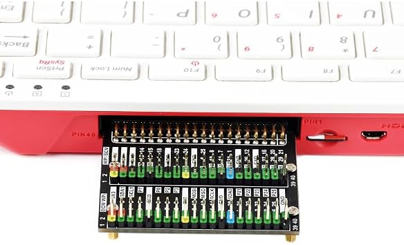GPIO Header Adapter Compatible with Raspberry Pi 400 Header Easy Expansion 2X 40PIN Header Color-Coded Header
