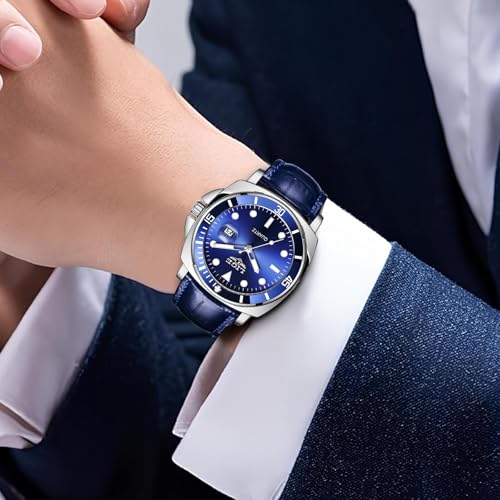 Image of LIGE Mens Roulette Wheel Watches Casino Themed Quartz Analog Watch 3ATM Waterproof Glowing Man Wrist Watches