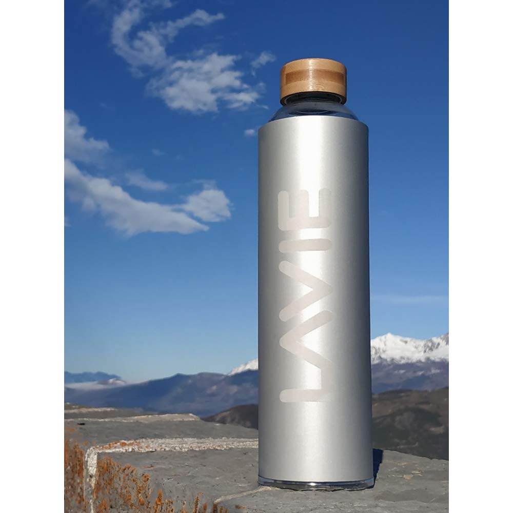 LaVie Pure Purificateur d'eau Innovant à Lumière UVA. Pack 1 Purificateur + 4 Bouteilles d’1 Litre. Transformez Votre Eau du Robinet en Eau Douce et Délicieuse en 15 Min Couleur: Anthracite (Noir, 4l)